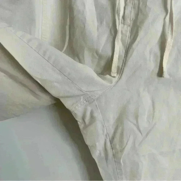 J.Jill Capri Cargo Pants Womens Size 22 Cotton High Rise Flat Front Drawstring - Picture 8 of 15